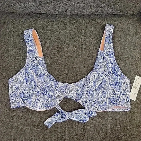 J. Crew Other - J. Crew ReImagined Bikini Top Underwire Paisley Size 42D
